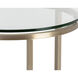 Flato 21.75 X 19.75 inch Antique Brass End Table
